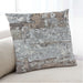 Lifestyle Image of Mid-Century Modern Urban Square Gray Throw Pillow, 18 inch by 18 inch, pwurb73