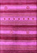 Machine Washable Oriental Pink Industrial Rug, wshurb740pnk
