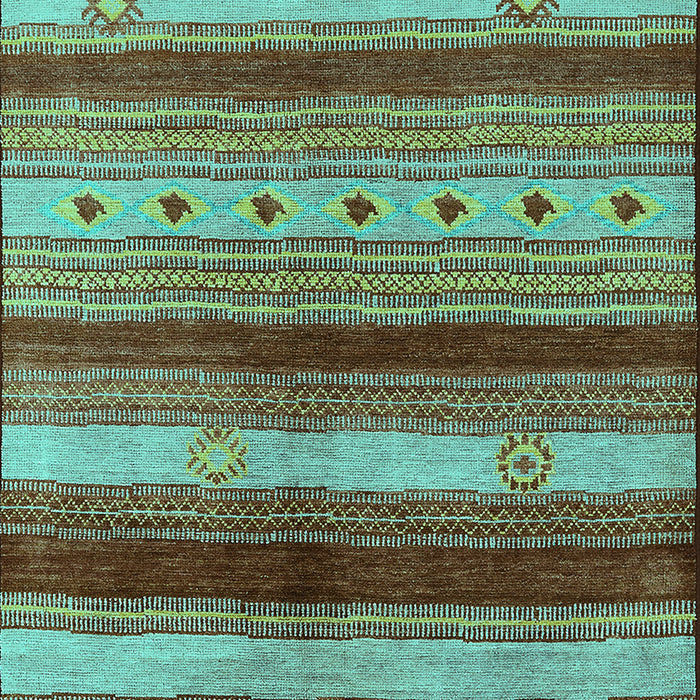 Oriental Turquoise Industrial Rug, urb740turq