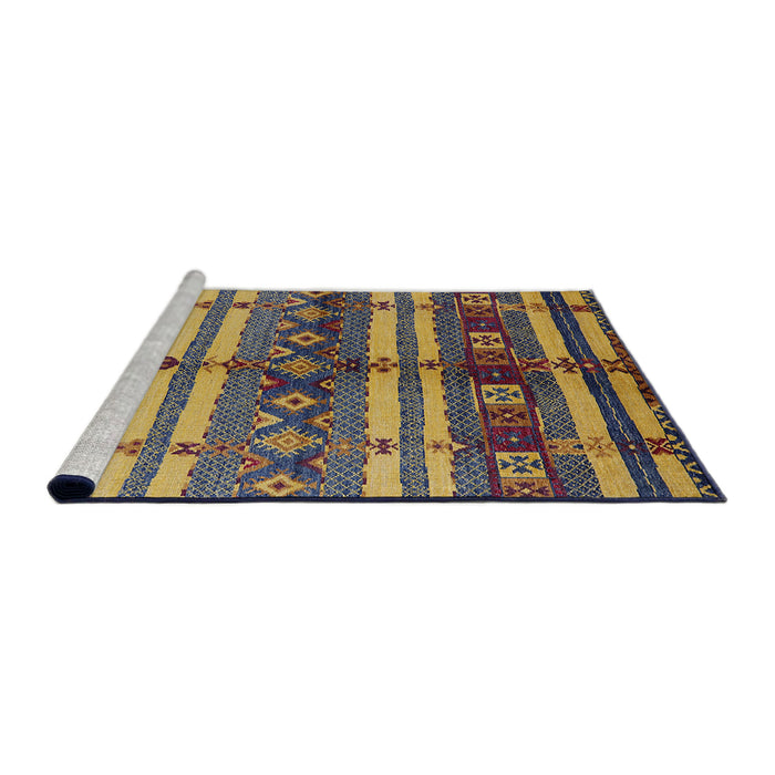 Sideview of Machine Washable Industrial Modern Plum Purple Rug, wshurb741