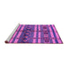 Sideview of Machine Washable Oriental Purple Industrial Area Rugs, wshurb741pur