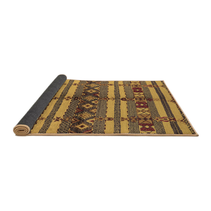 Sideview of Oriental Brown Industrial Rug, urb741brn