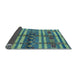 Sideview of Oriental Light Blue Industrial Rug, urb741lblu