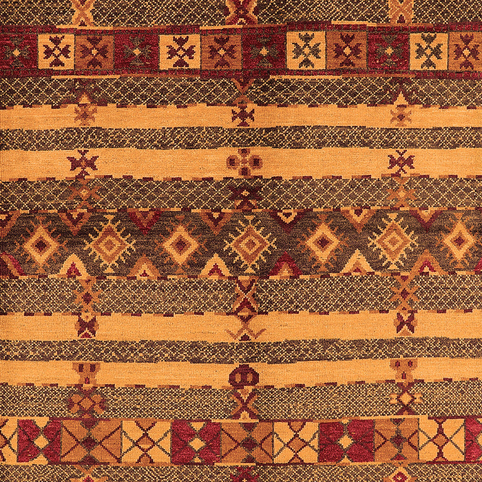 Machine Washable Oriental Orange Industrial Area Rugs, wshurb741org