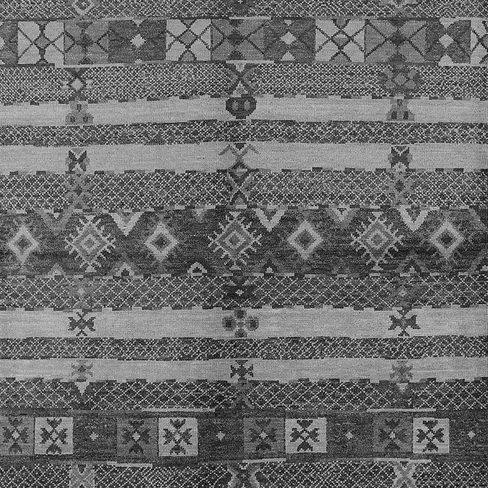 Machine Washable Oriental Gray Industrial Rug, wshurb741gry