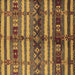 Square Oriental Brown Industrial Rug, urb741brn