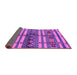 Sideview of Oriental Purple Industrial Rug, urb741pur