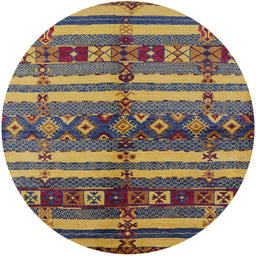 Round Machine Washable Industrial Modern Plum Purple Rug, wshurb741