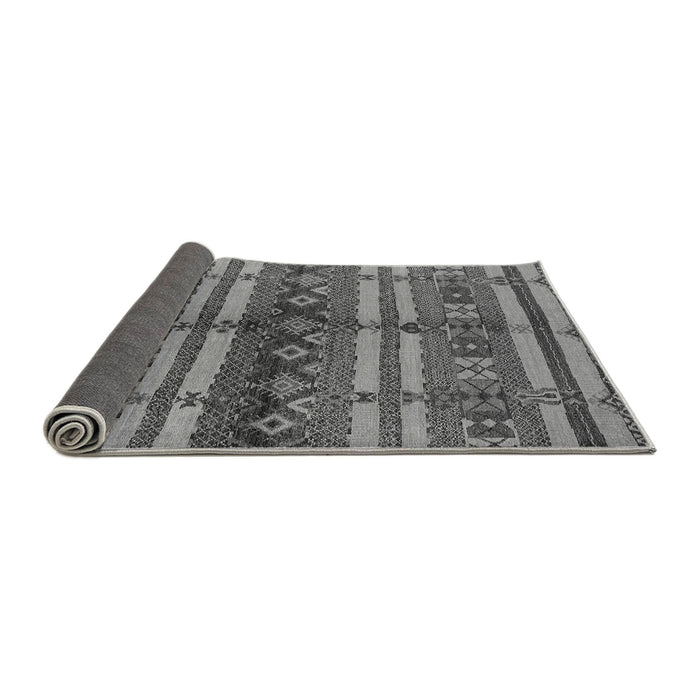 Sideview of Oriental Gray Industrial Rug, urb741gry