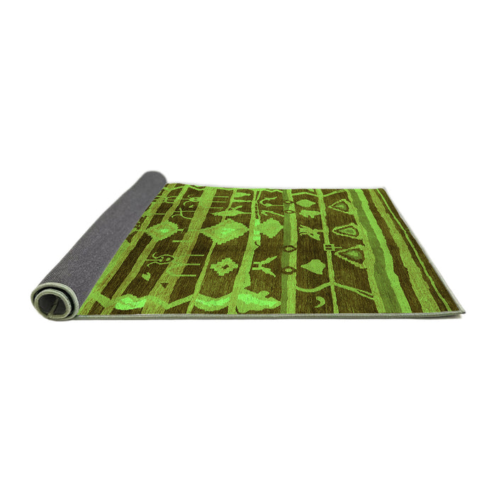 Sideview of Oriental Green Industrial Rug, urb742grn