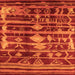 Square Oriental Orange Industrial Rug, urb742org