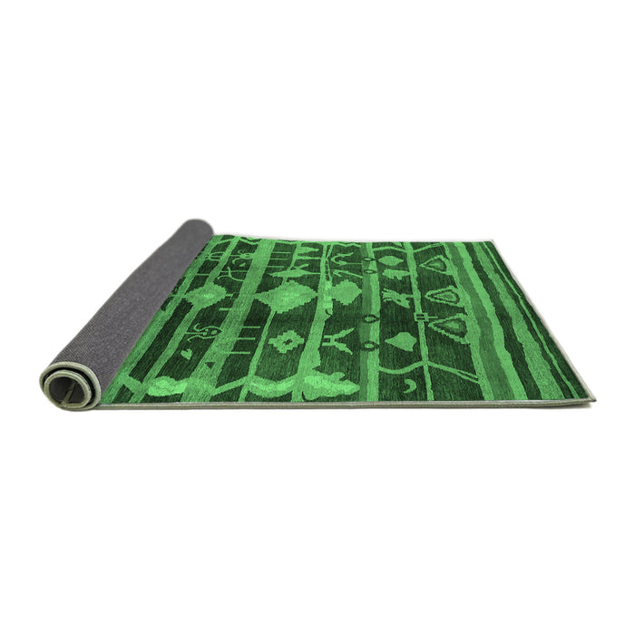 Sideview of Oriental Emerald Green Industrial Rug, urb742emgrn