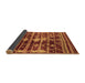 Sideview of Oriental Brown Industrial Rug, urb742brn