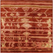 Square Mid-Century Modern Red Oriental Rug, urb742