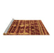 Sideview of Machine Washable Oriental Brown Industrial Rug, wshurb742brn