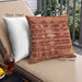 Front View of Mid-Century Modern Urban Square Red Throw Pillow, 18 inch by 18 inch, pwurb742