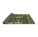 Sideview of Oriental Turquoise Industrial Rug, urb742turq