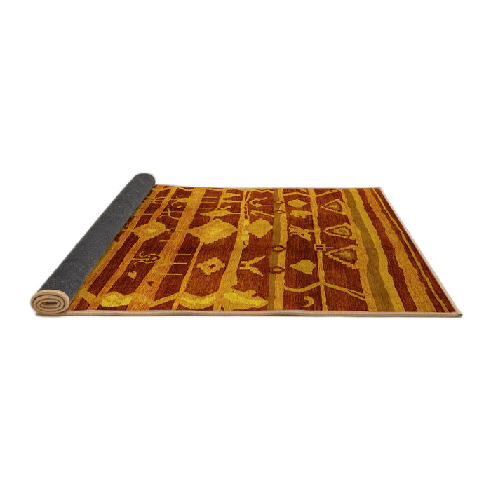 Sideview of Oriental Yellow Industrial Rug, urb742yw