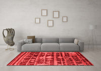 Machine Washable Oriental Red Industrial Rug, wshurb742red