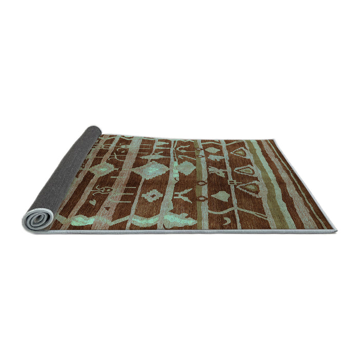 Sideview of Oriental Light Blue Industrial Rug, urb742lblu