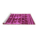 Sideview of Machine Washable Oriental Purple Industrial Area Rugs, wshurb742pur