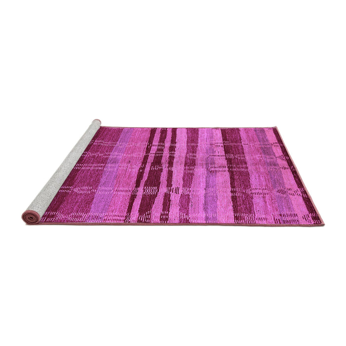Sideview of Machine Washable Oriental Purple Industrial Area Rugs, wshurb743pur