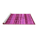 Sideview of Machine Washable Oriental Purple Industrial Area Rugs, wshurb743pur