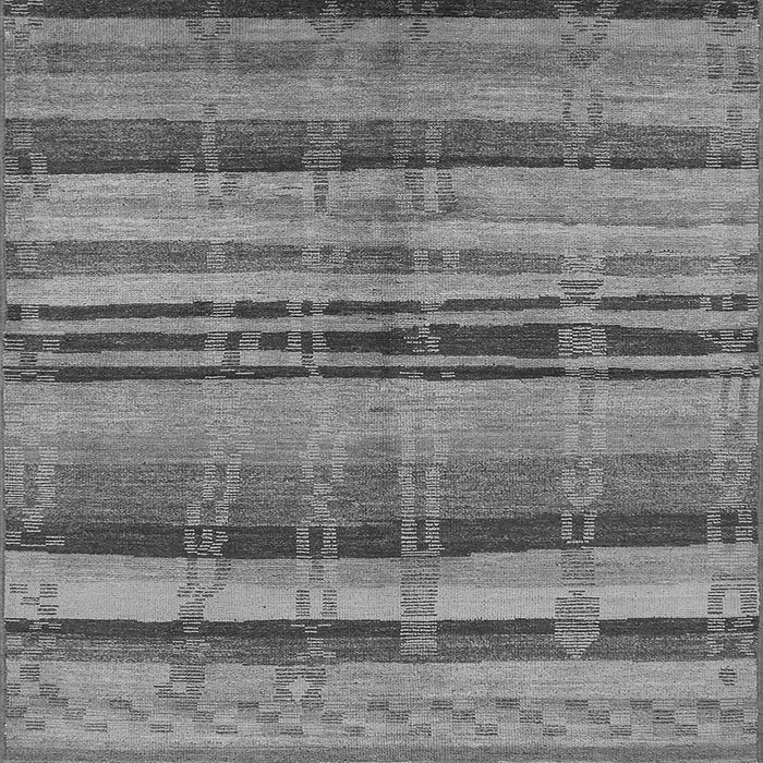 Square Oriental Gray Industrial Rug, urb743gry