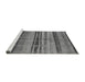 Sideview of Machine Washable Oriental Gray Industrial Rug, wshurb743gry