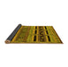 Sideview of Oriental Yellow Industrial Rug, urb744yw