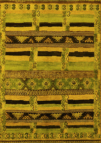 Oriental Yellow Industrial Rug, urb744yw