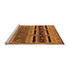 Sideview of Machine Washable Oriental Orange Industrial Area Rugs, wshurb744org