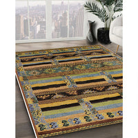 Mid-Century Modern Bakers Brown Oriental Rug, urb744