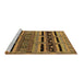 Sideview of Machine Washable Oriental Brown Industrial Rug, wshurb744brn