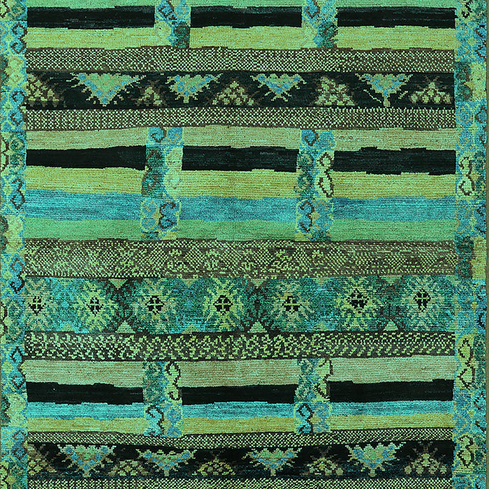 Oriental Turquoise Industrial Rug, urb744turq