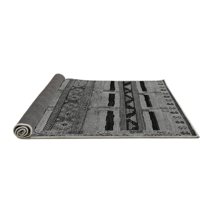 Sideview of Oriental Gray Industrial Rug, urb744gry