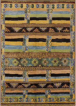 Machine Washable Industrial Modern Bakers Brown Rug, wshurb744