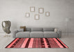 Industrial Red Washable Rugs