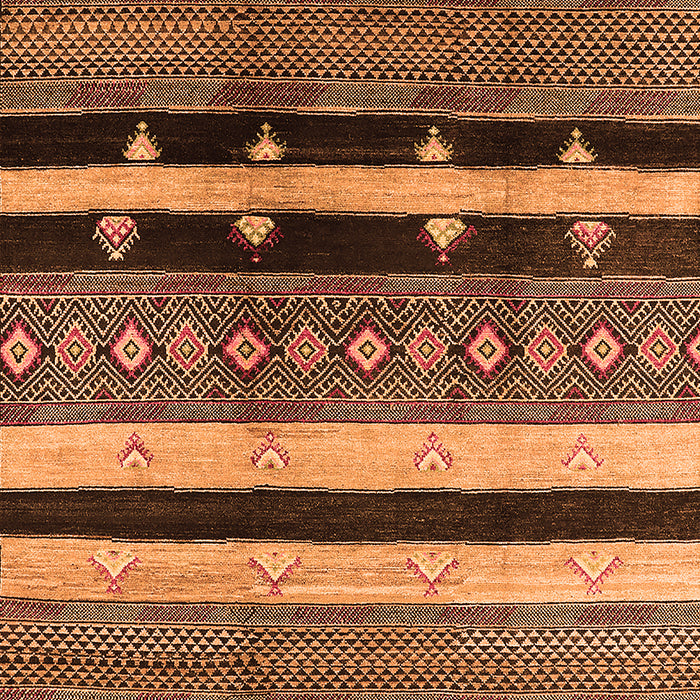 Machine Washable Oriental Orange Industrial Area Rugs, wshurb745org