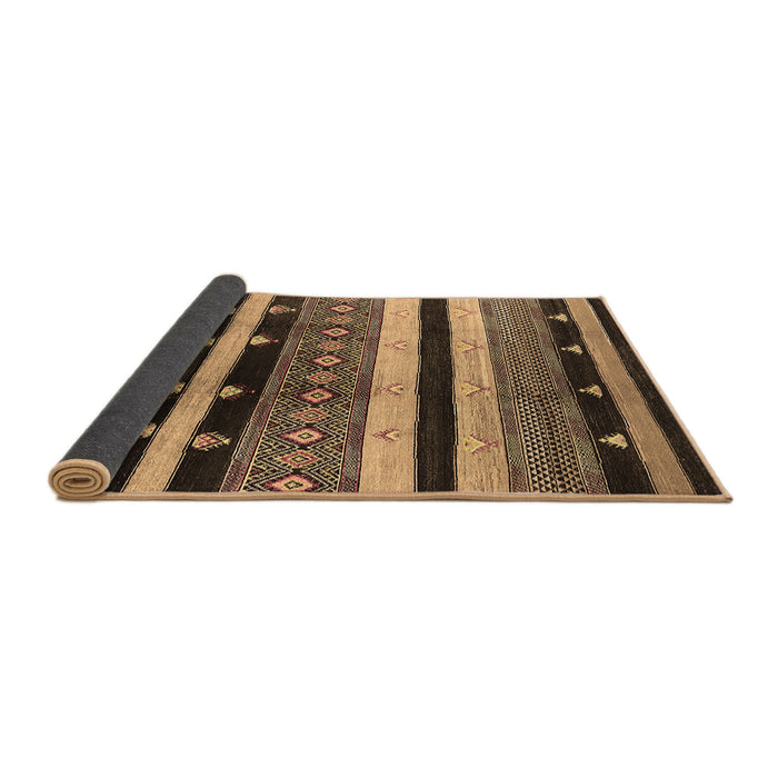 Sideview of Oriental Brown Industrial Rug, urb745brn