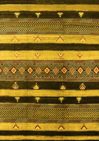 Oriental Yellow Industrial Rug, urb745yw