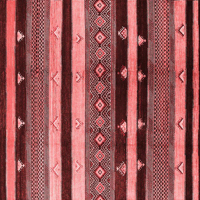 Machine Washable Oriental Red Industrial Rug, wshurb745red