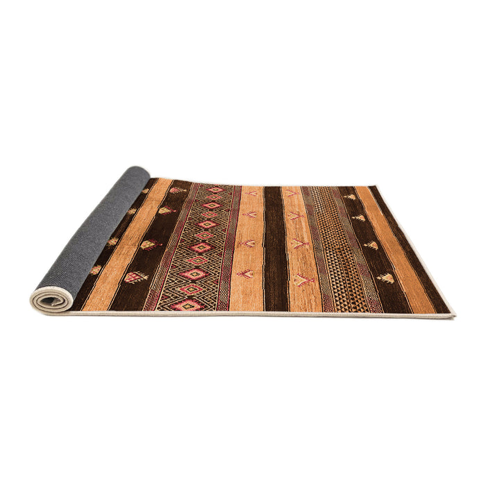 Sideview of Oriental Orange Industrial Rug, urb745org