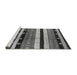 Sideview of Machine Washable Oriental Gray Industrial Rug, wshurb745gry