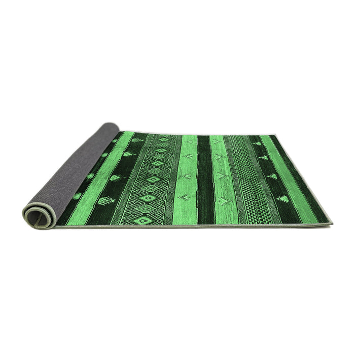 Sideview of Oriental Emerald Green Industrial Rug, urb745emgrn