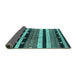 Sideview of Oriental Turquoise Industrial Rug, urb745turq