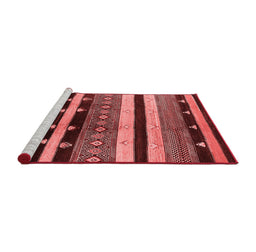Industrial Red Washable Rugs