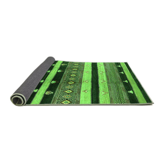 Sideview of Oriental Green Industrial Rug, urb745grn