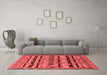 Industrial Red Washable Rugs