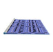 Sideview of Machine Washable Oriental Blue Industrial Rug, wshurb746blu